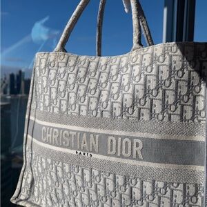Dior Monogram Gray Handbag